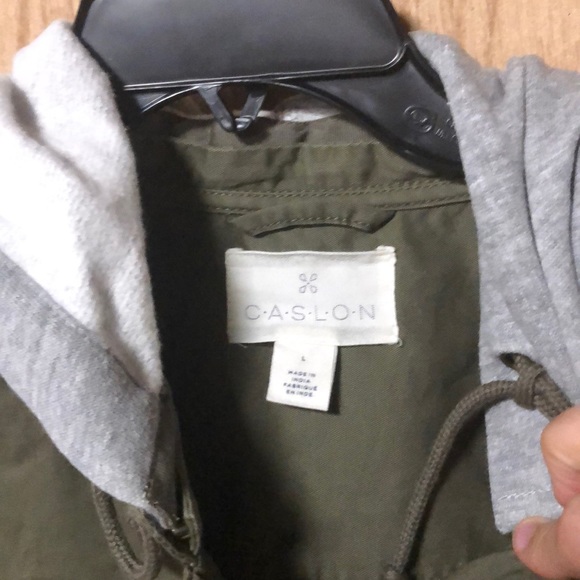 ⭐️CASLON Green Utility Jacket With Hood - Picture 3 of 8